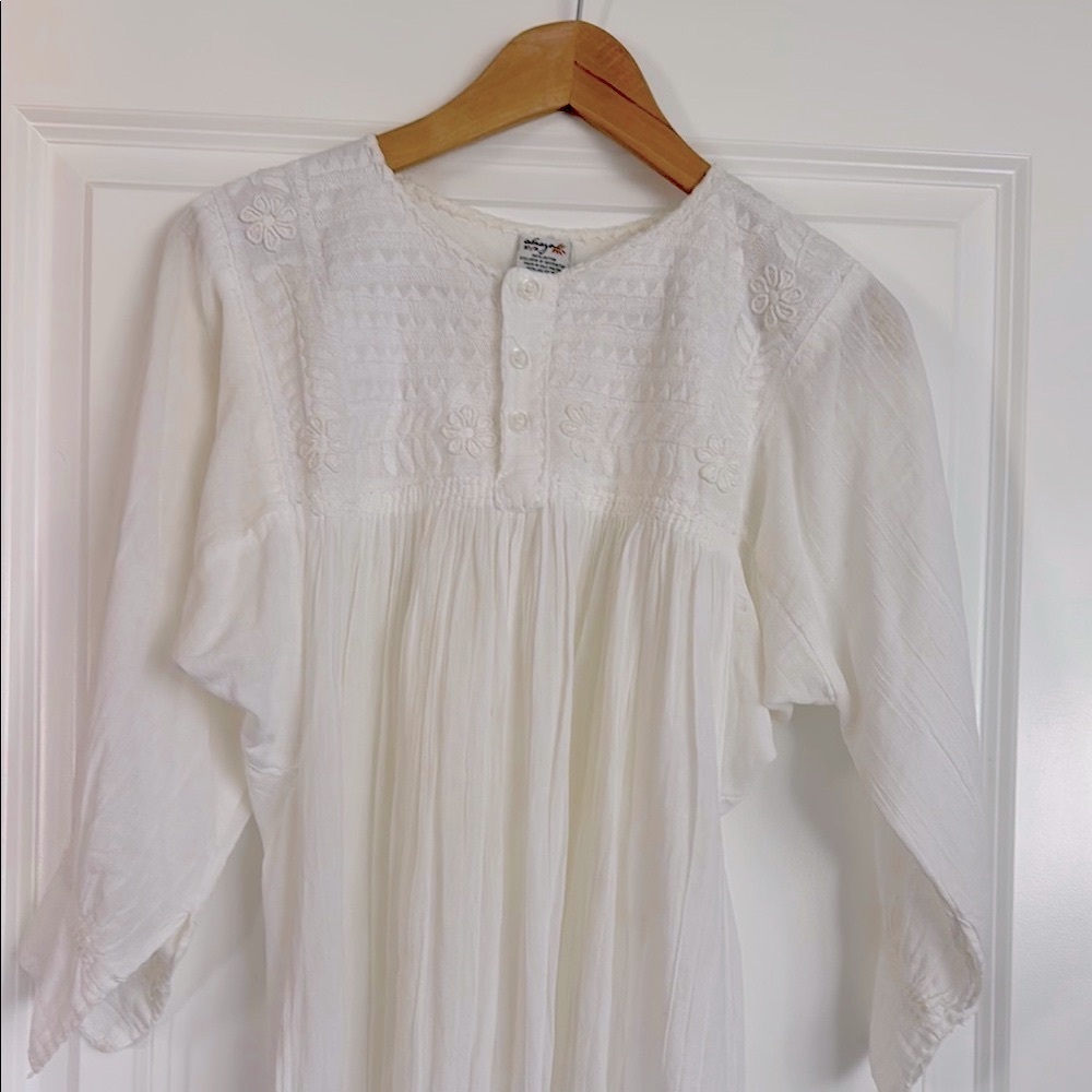 Embroidered Poet’s Blouse by Abrazo